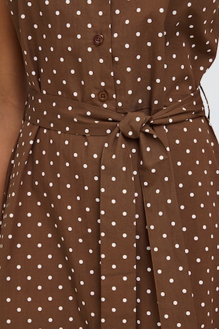 ICHI Dress 'IHFanty' in Brown