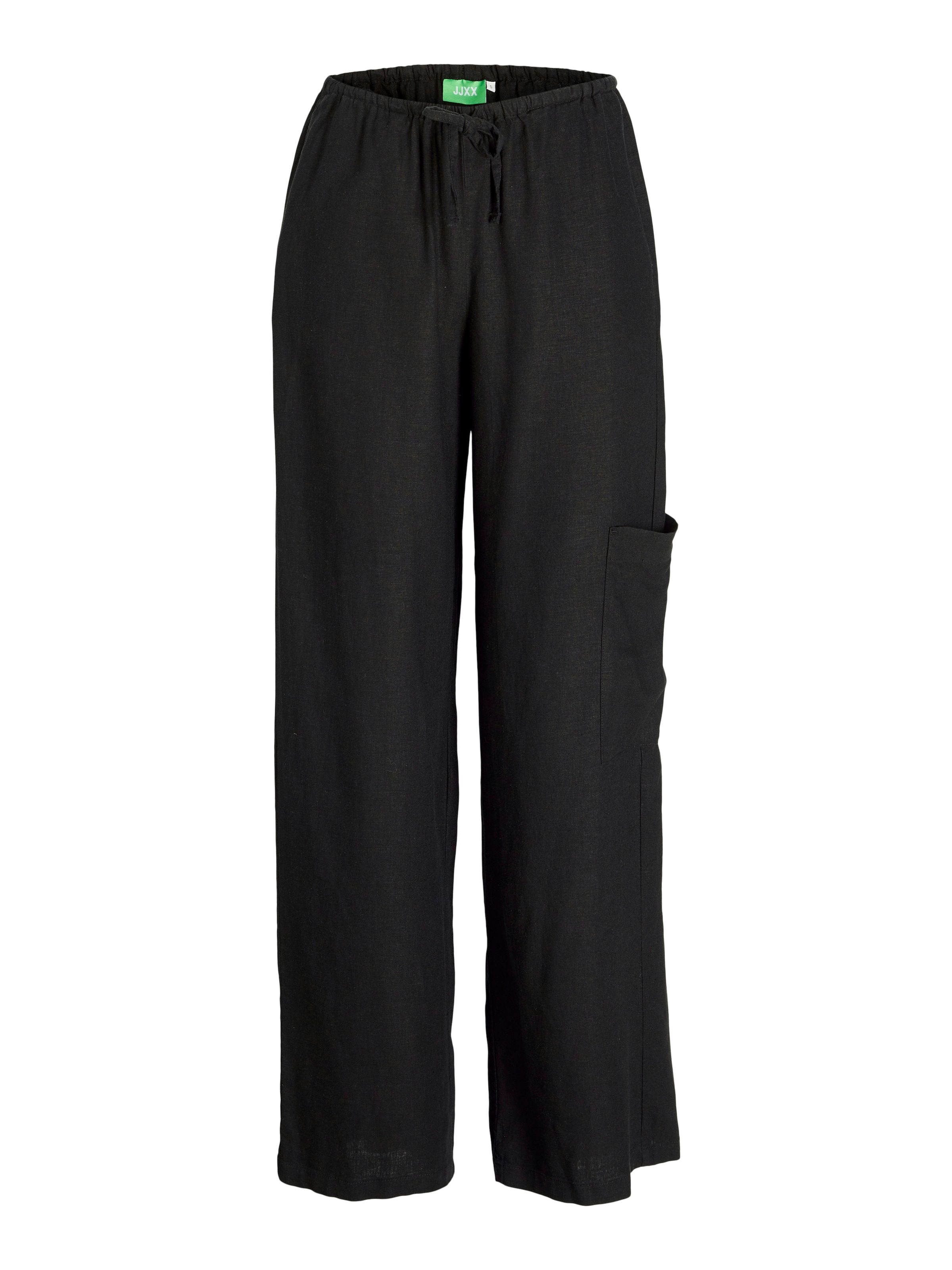 JJXX Wide Leg Hose 'JXBreeze Flora Summer' in Schwarz: Vorderseite