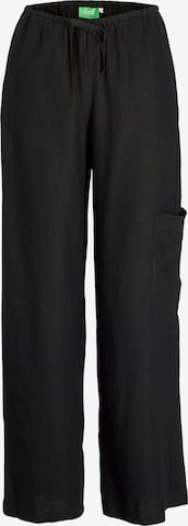 JJXX Široký strih Nohavice 'JXBreeze Flora Summer' - Čierna: predná strana