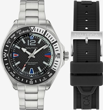 NAUTICA Analog Watch 'CLEARWATER BEACH' in Silver: front