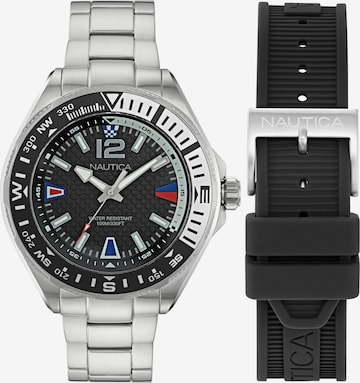 NAUTICA Analog Watch 'CLEARWATER BEACH' in Silver: front