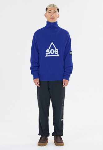 SOS Athletic Sweater 'Tignes' in Blue