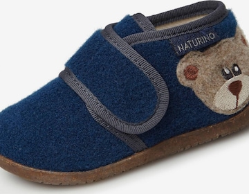NATURINO Huisschoenen 'CARILLON' in Blauw: voorkant