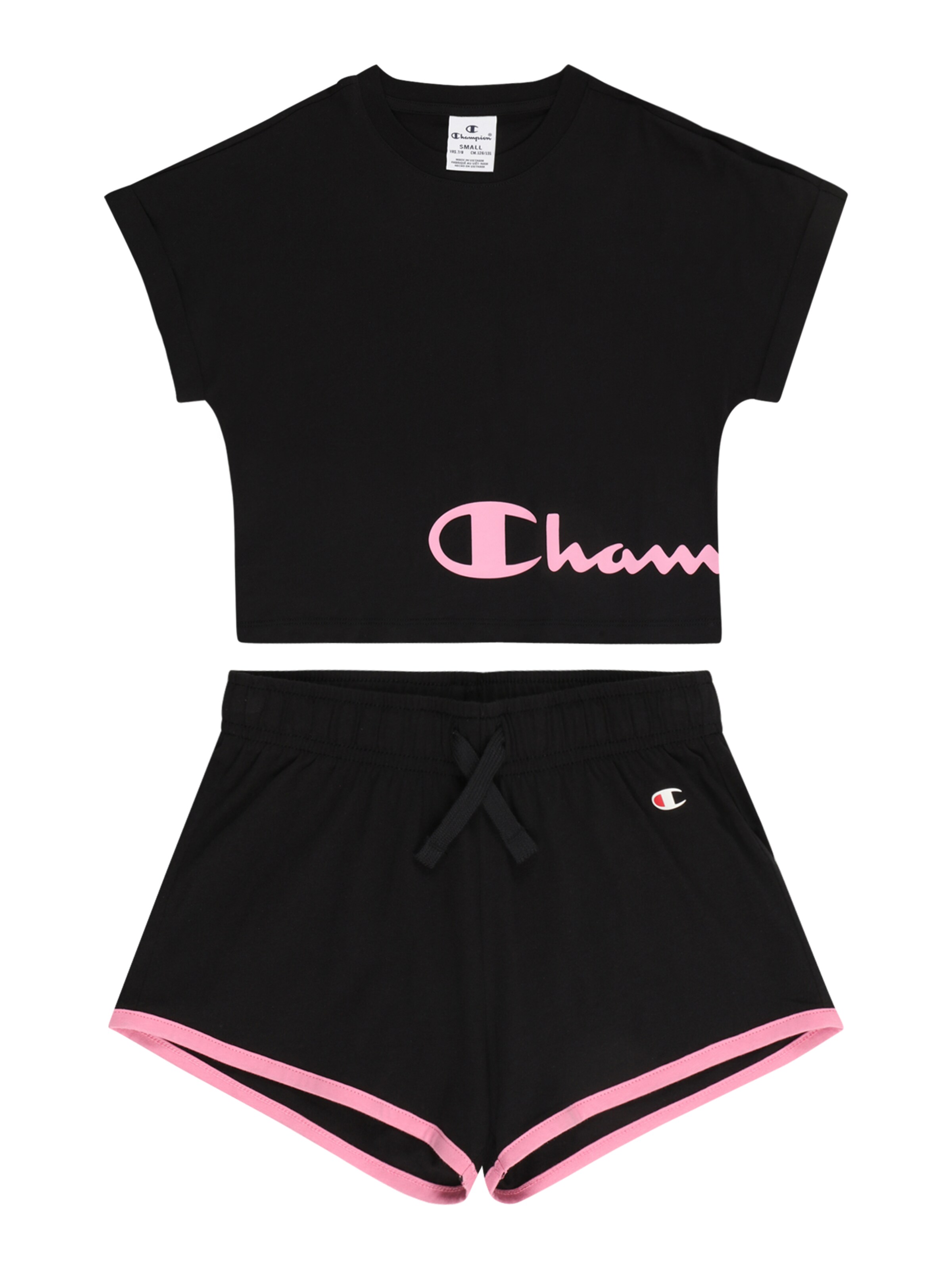 Champion Authentic Athletic Apparel Tracksuit in Black: front