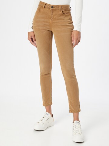 Cartoon Slim fit Pants in Brown: front