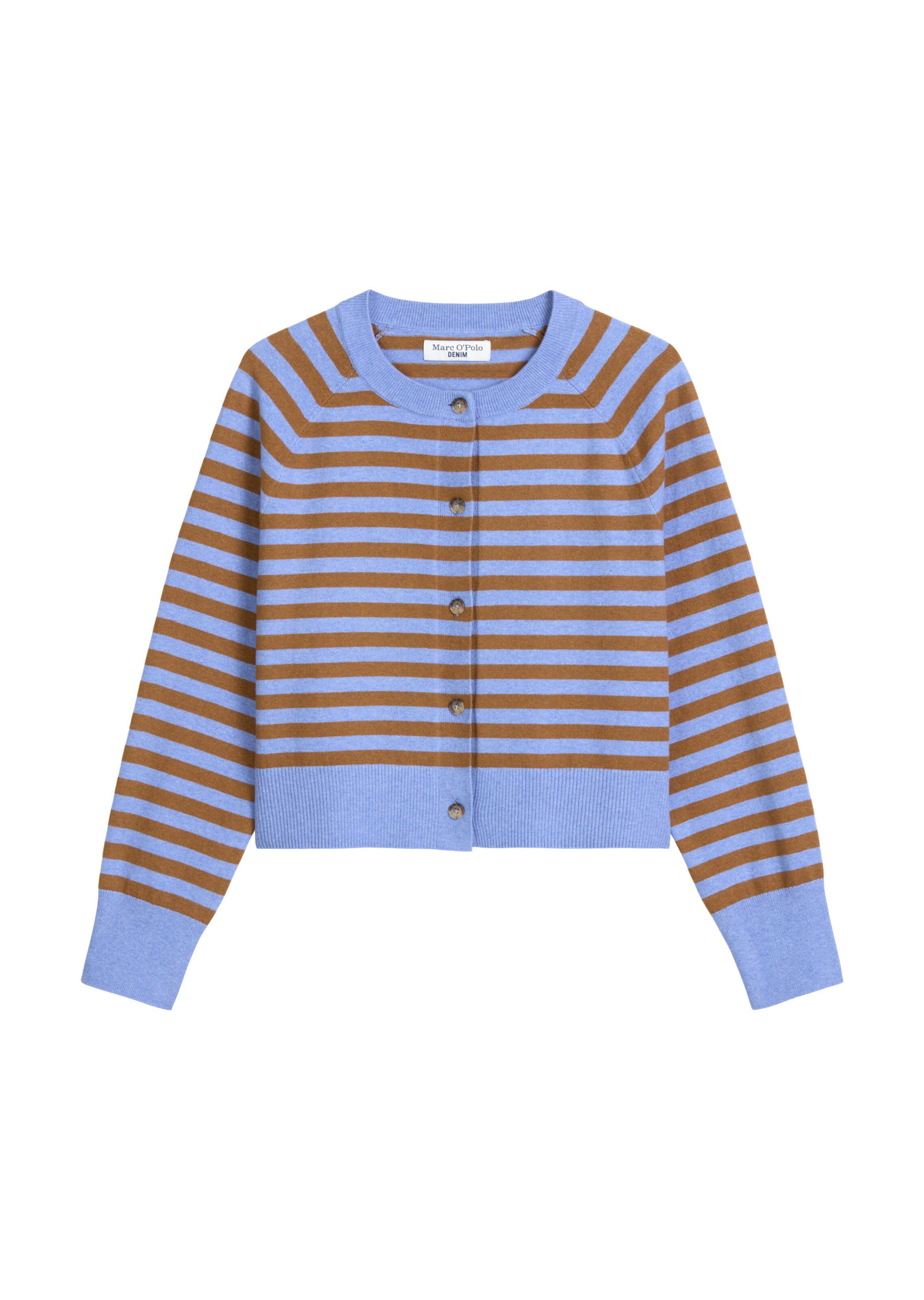 Marc O'Polo DENIM Strickjacke in Blau, Lila ABOUT YOU