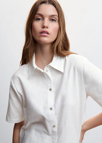 MANGO Pajama Shirt 'marlinc' in White