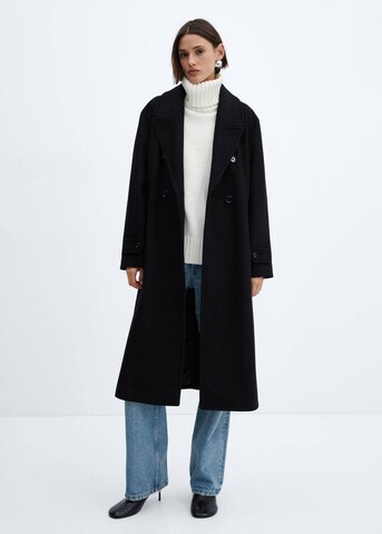 MANGO Between-Seasons Coat 'GAUGUIN' in Black