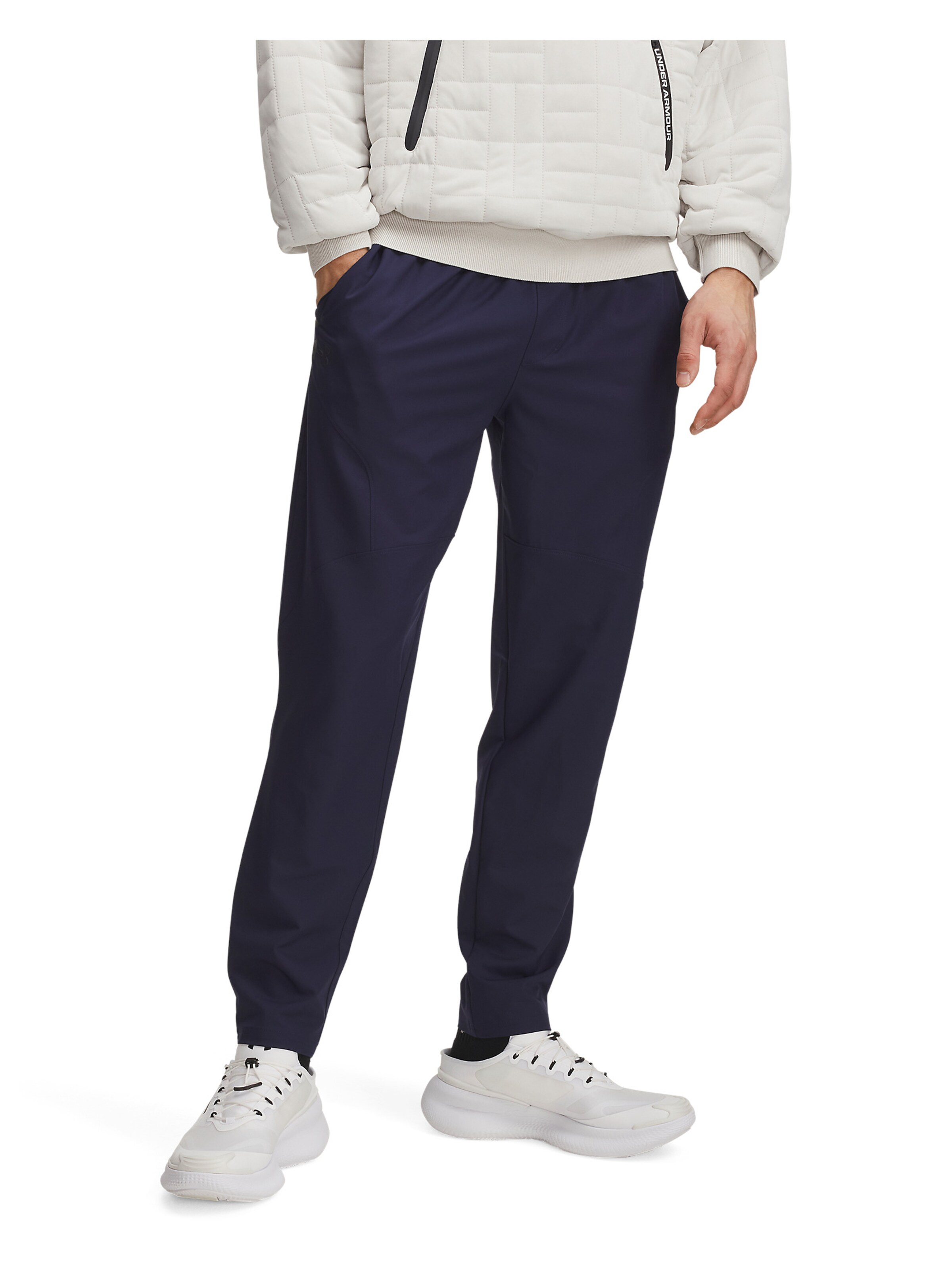 UNDER ARMOUR Tapered Sporthose 'Unstoppable' in Blau: Vorderseite