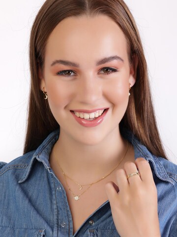 Lucardi Ring in Goud: voorkant
