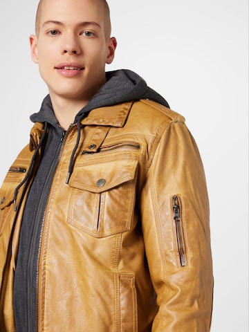 INDICODE JEANS Regular fit Between-Season Jacket 'Aaron' in Beige