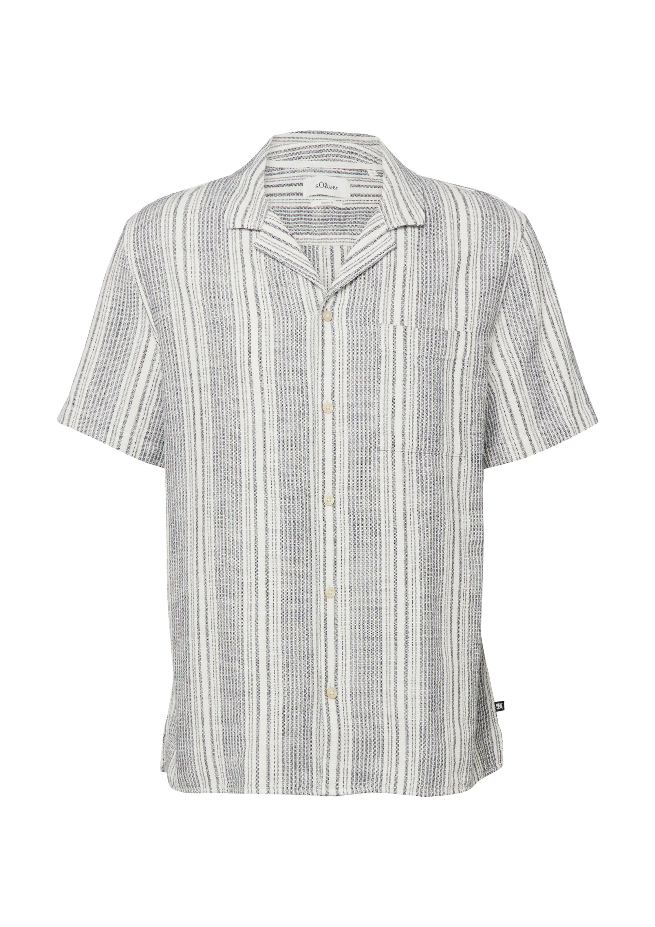 s.Oliver Button Up Shirt in Navy, Item view