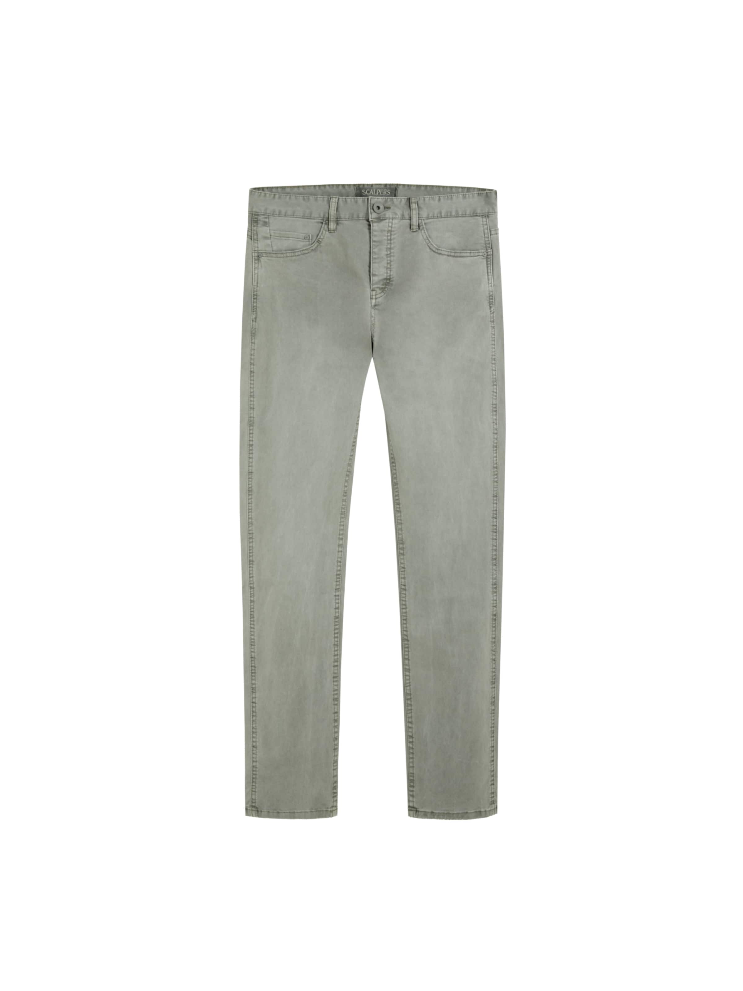 Scalpersregular Chino hlače ' ' - zelena boja: prednji dio