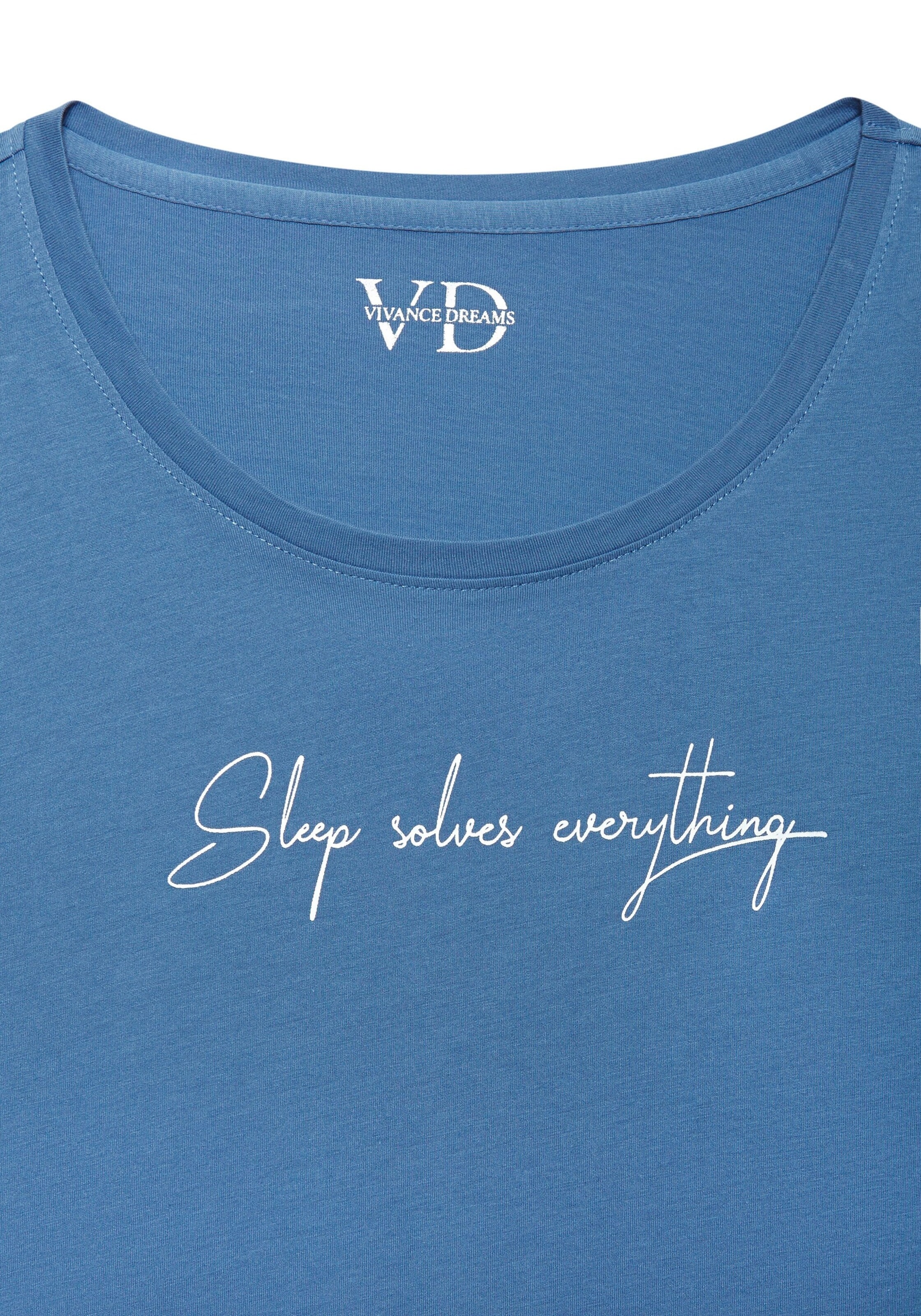 mėlyna VIVANCE Pižaminiai marškinėliai