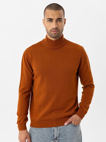 Anou Anou Sweater 'Henriko' in Brown: front