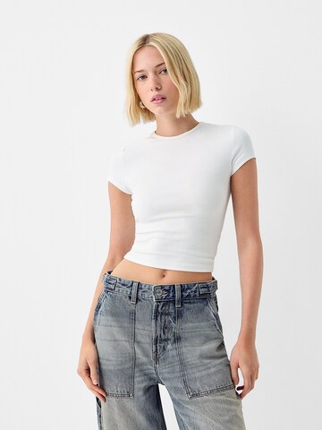 Bershka Ohlapna forma Kavbojke | modra barva