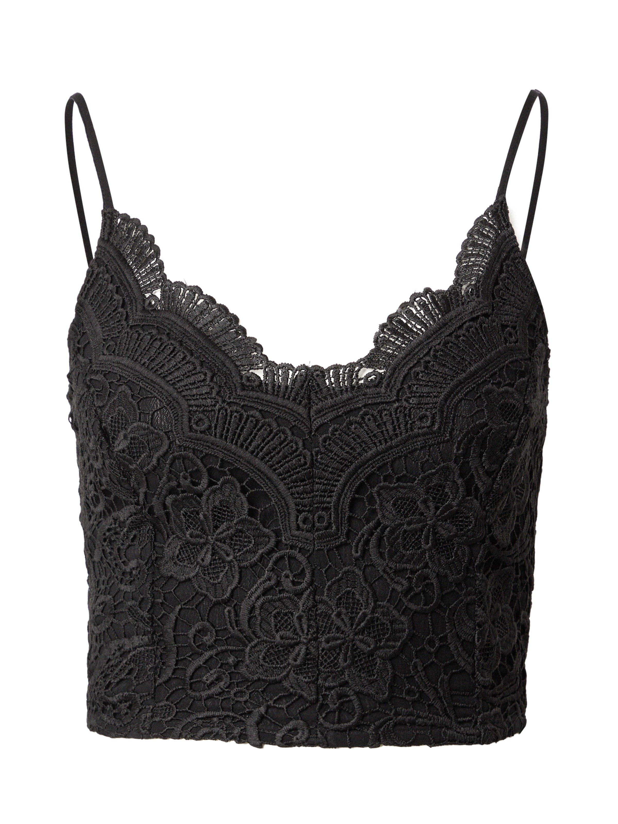 ABOUT YOU Топ 'Anna' в черно: отпред