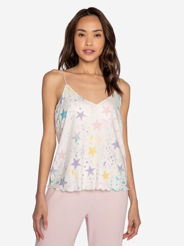 PJ Salvage Pajama shirt 'Star Splatter' in White: front