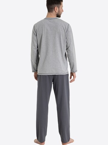 Haasis Bodywear Long Pajamas in Grey