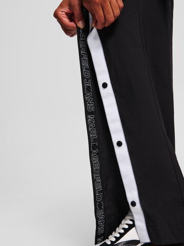 Largi Pantaloni de la KARL LAGERFELD JEANS pe negru