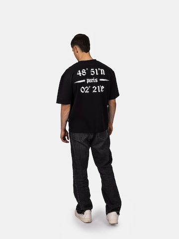 Crystal Paris Shirt 'Coordinates' in Zwart