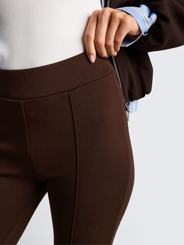 TOM TAILOR Skinny Hose in Braun