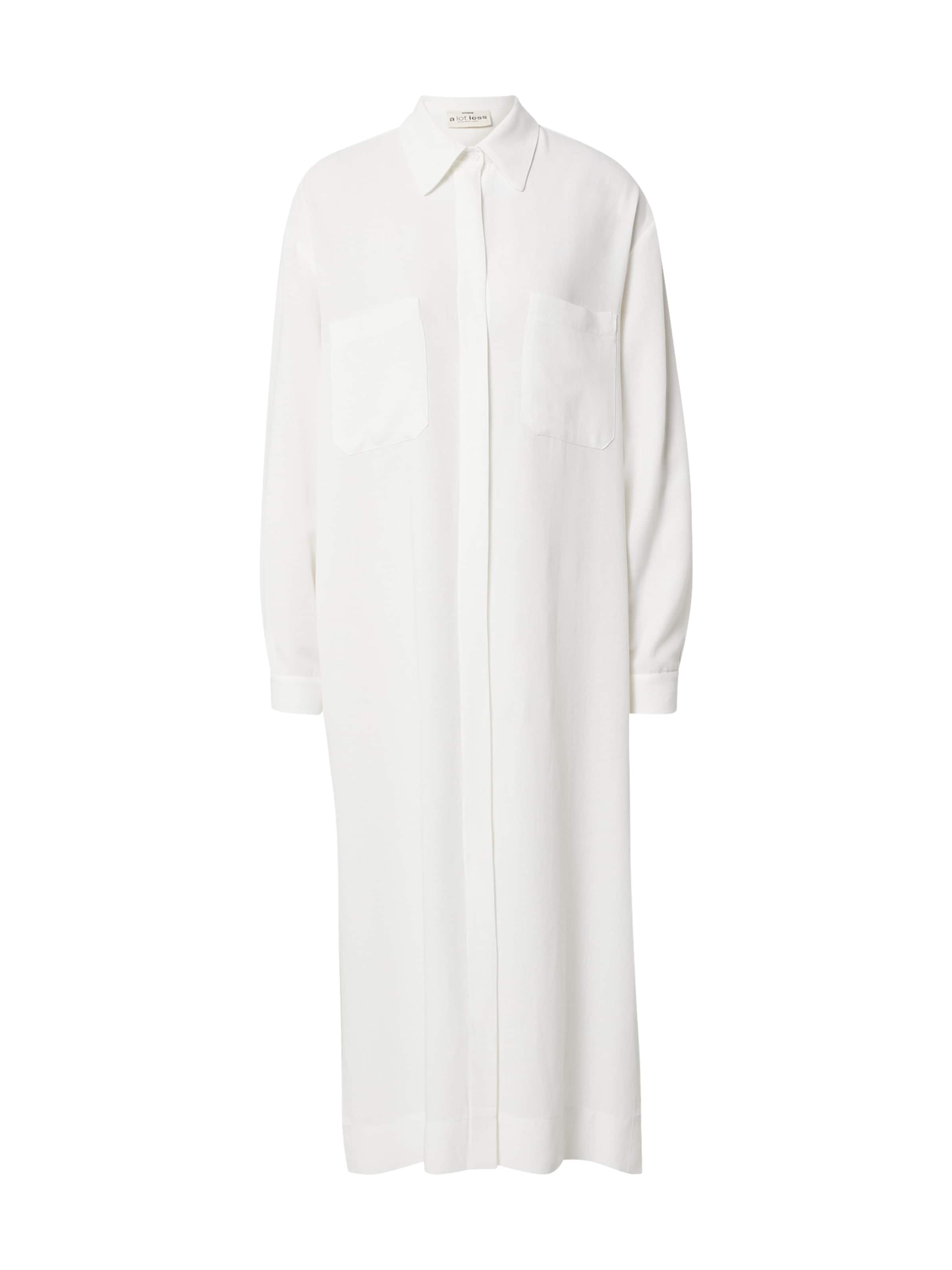 Robe-chemise 'Valeria' A LOT LESS en blanc : devant