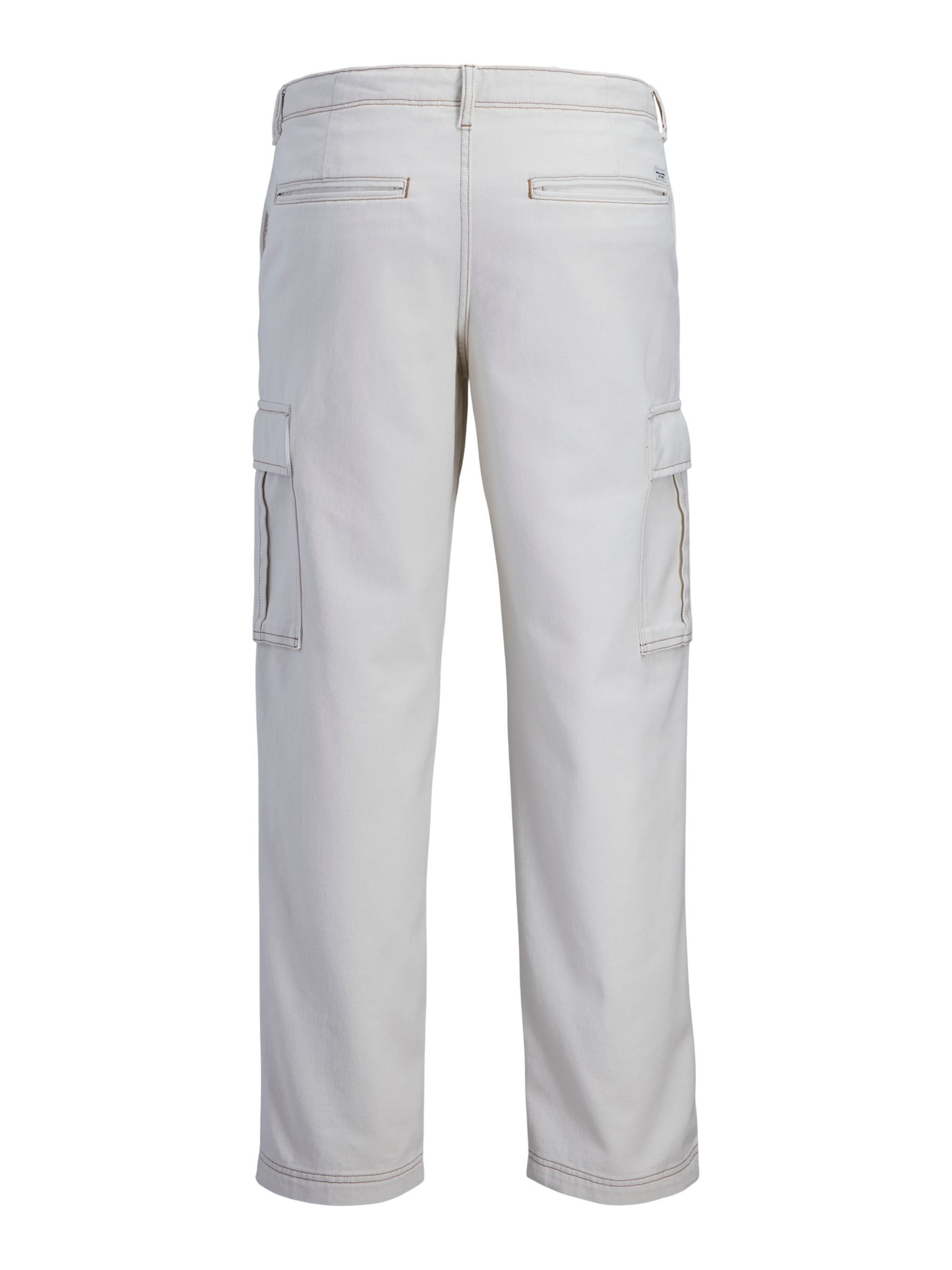 JACK & JONES regular Cargobukser i hvid