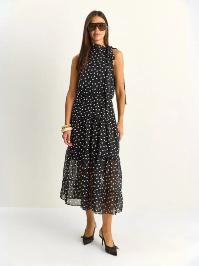 Bianco Lucci Robe en 40 en noir / blanc, Vue avec produit