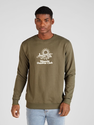 Wemoto Sweatshirt in Groen: voorkant