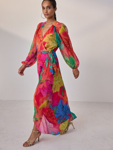 Next - Vestido em mistura de cores: frente