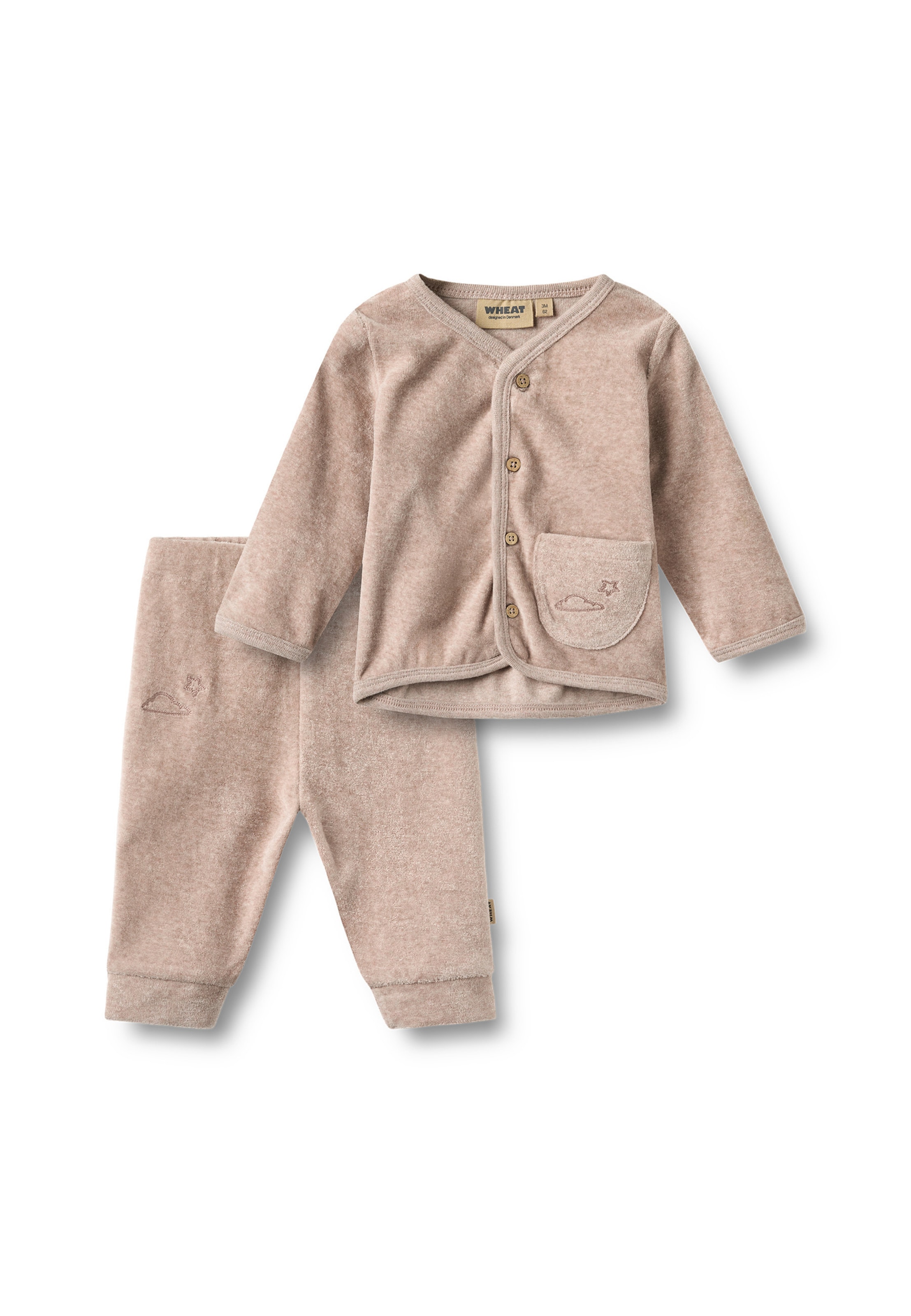Set 'Toto' di WHEAT in rosa: frontale