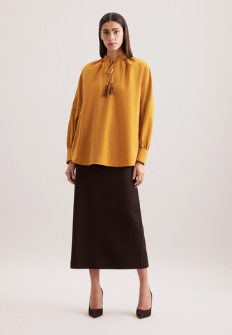 SEIDENSTICKER Blouse 'Schwarze Rose' in Geel
