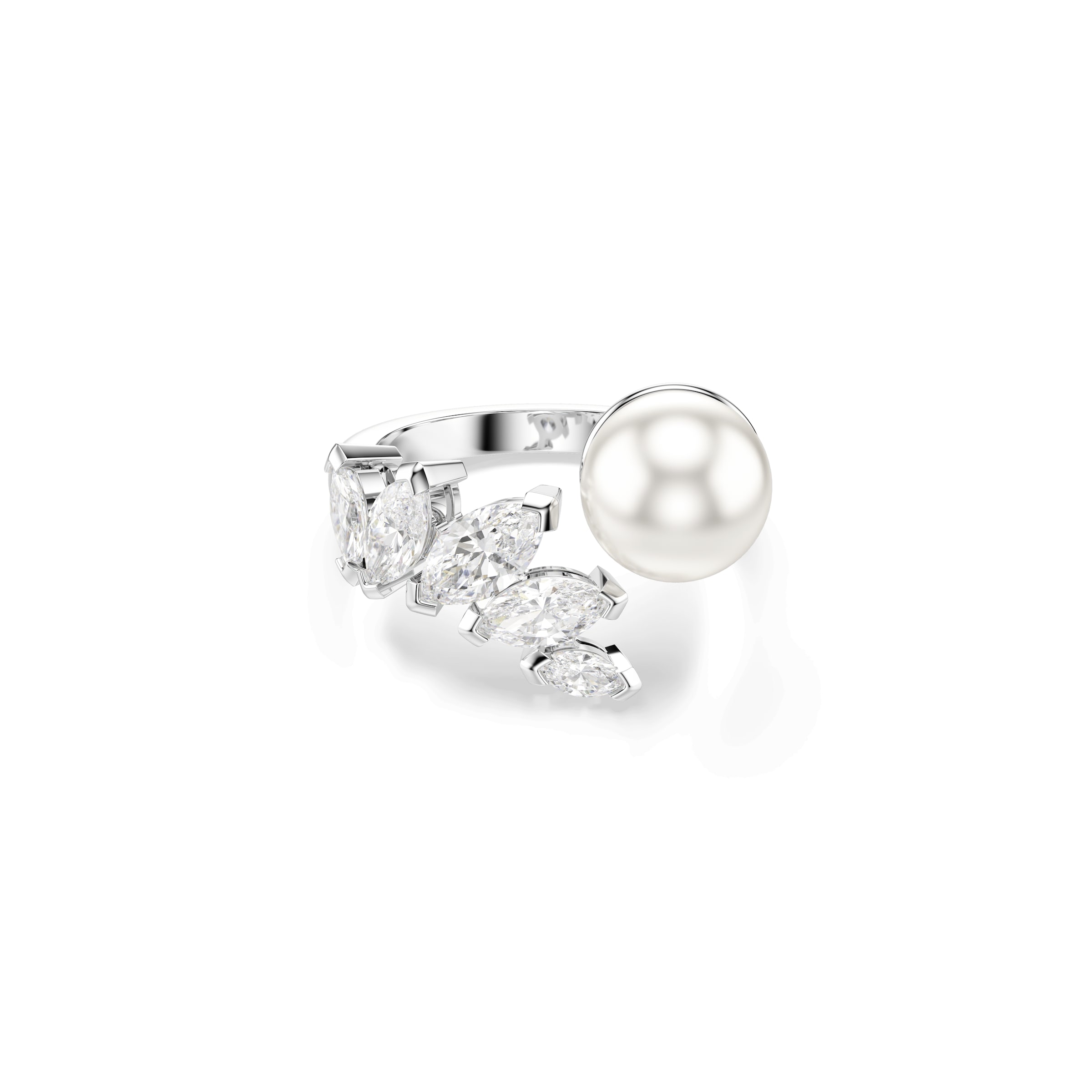 Swarovski Δαχτυλίδι 'MESMERA' σε ασημί: μπροστά