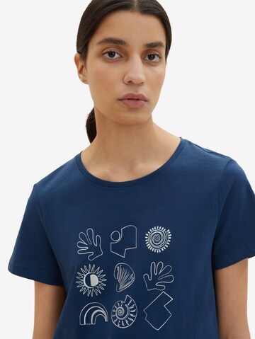 TOM TAILOR T-Shirt in Blau