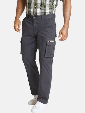 Jan Vanderstorm Loose fit Cargo Pants 'Steen' in Grey: front