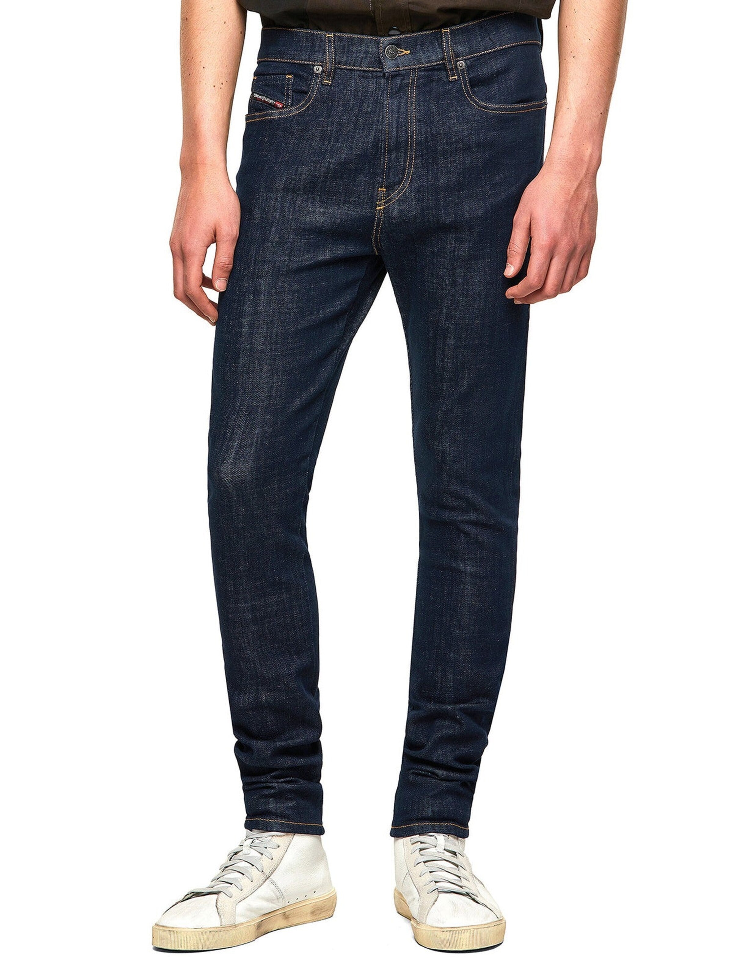 DIESEL Skinny Jeans 'High Waist D-Amny' in Blauw: voorkant