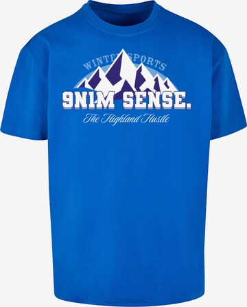 9N1M SENSE Shirt 'Winter Sports' in Blue: front