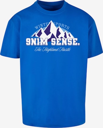 9N1M SENSE T-Shirt 'Winter Sports' in Blau: predná strana