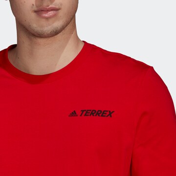 T-Shirt fonctionnel ADIDAS TERREX en rouge