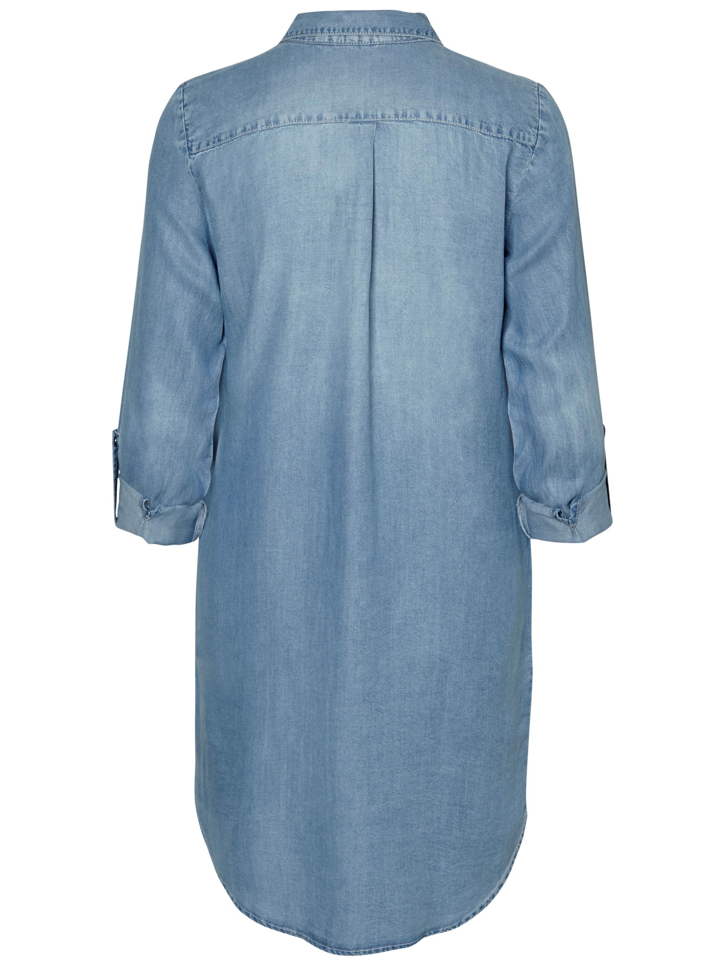 VERO MODA Shirt Dress 'VMSilla' in Blue
