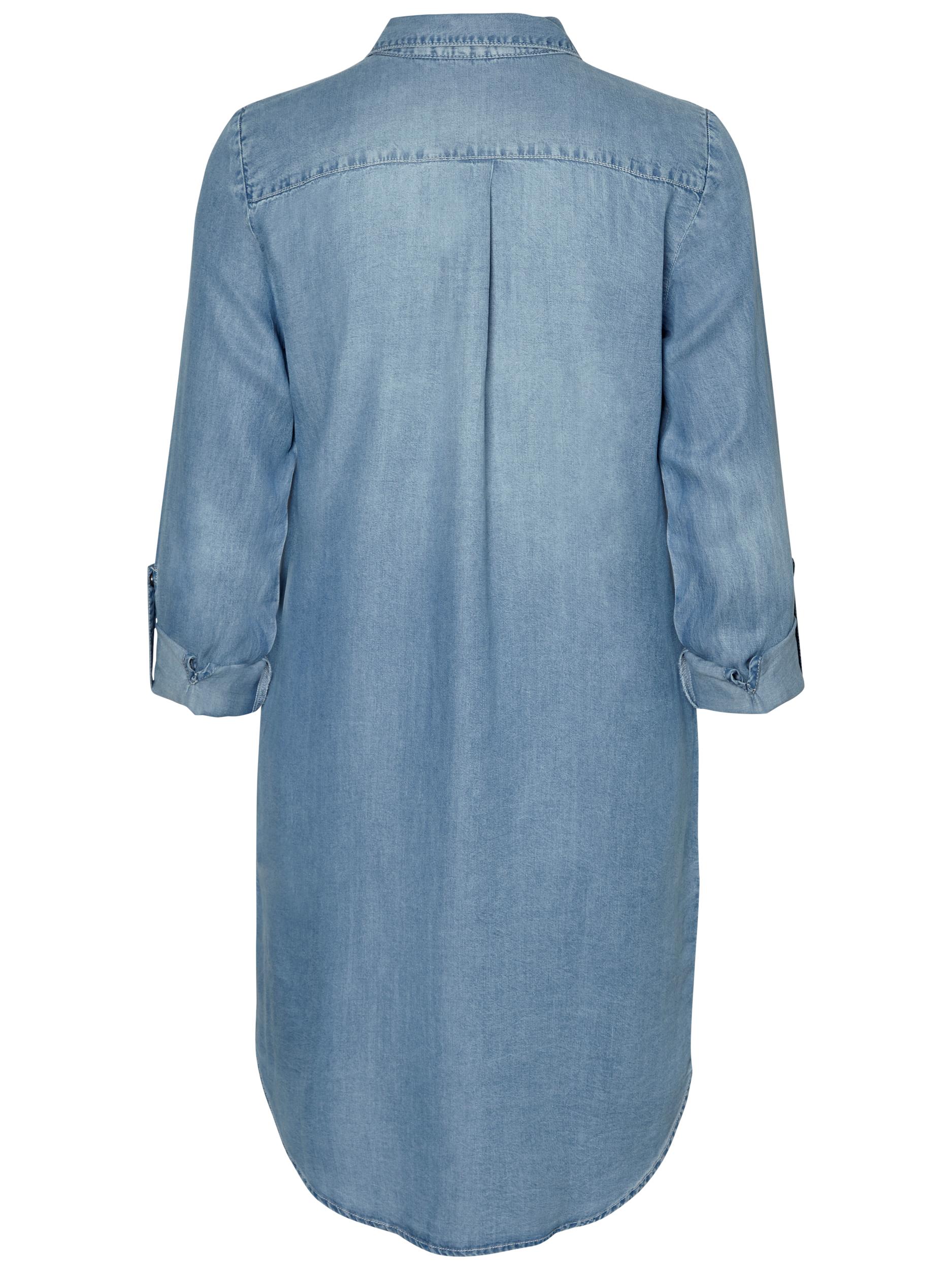 Odzież Kobiety VERO MODA Sukienka koszulowa Silla w kolorze Niebieskim 