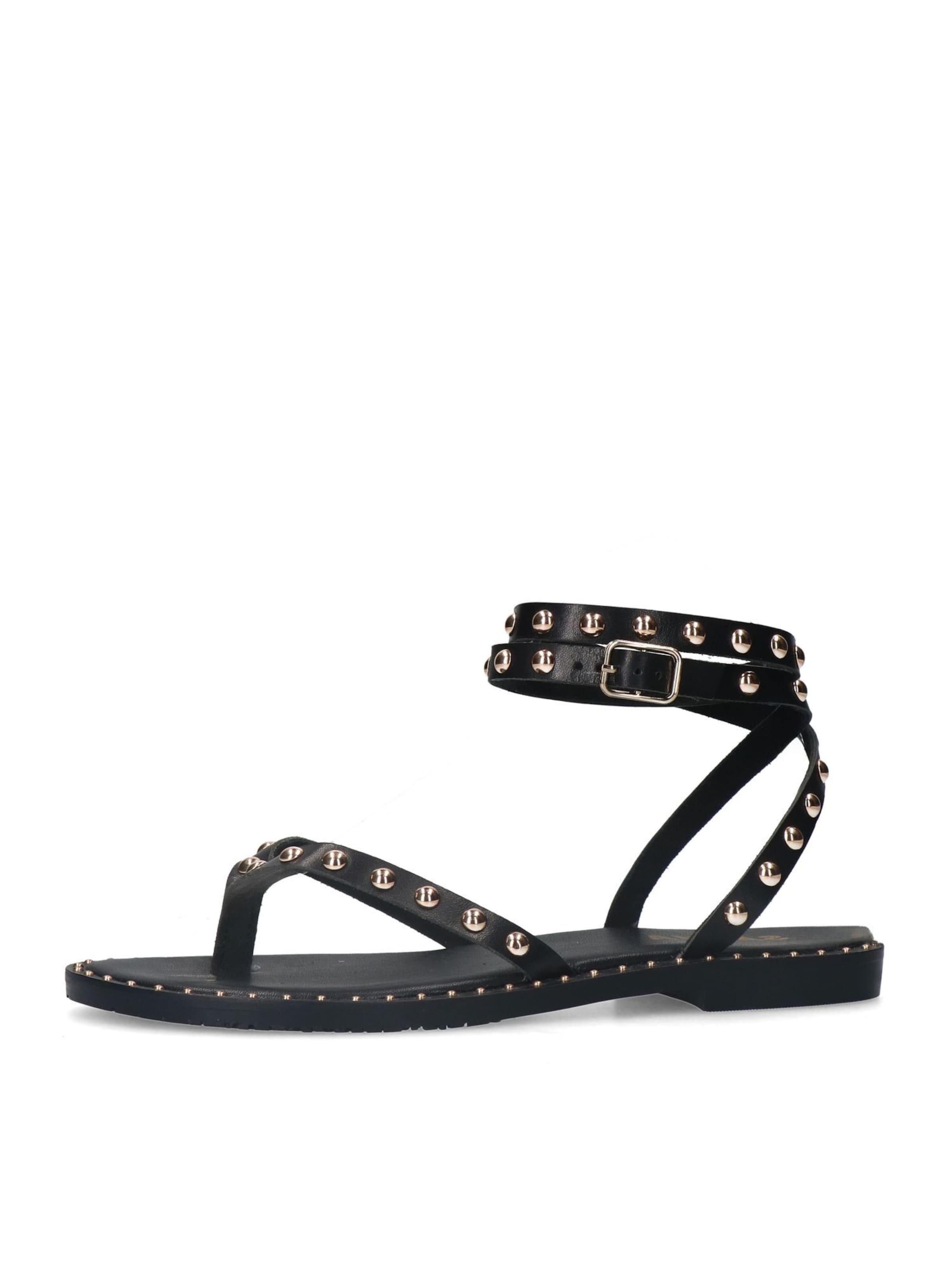 Ballerines à lanières SACHA en noir : devant