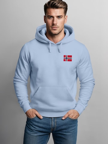 Neverless Sweatshirt 'Norwegen' in Blue
