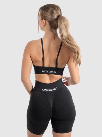 Smilodox Bralette Sports bra 'Vera Batik' in Black