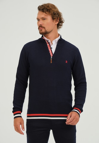 Pullover di Giorgio di Mare in blu: frontale