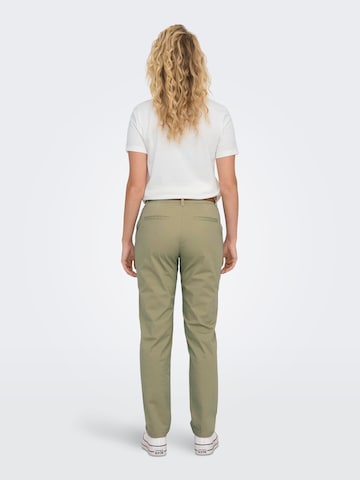 Coupe slim Pantalon chino 'CHICAGO' JDY en vert