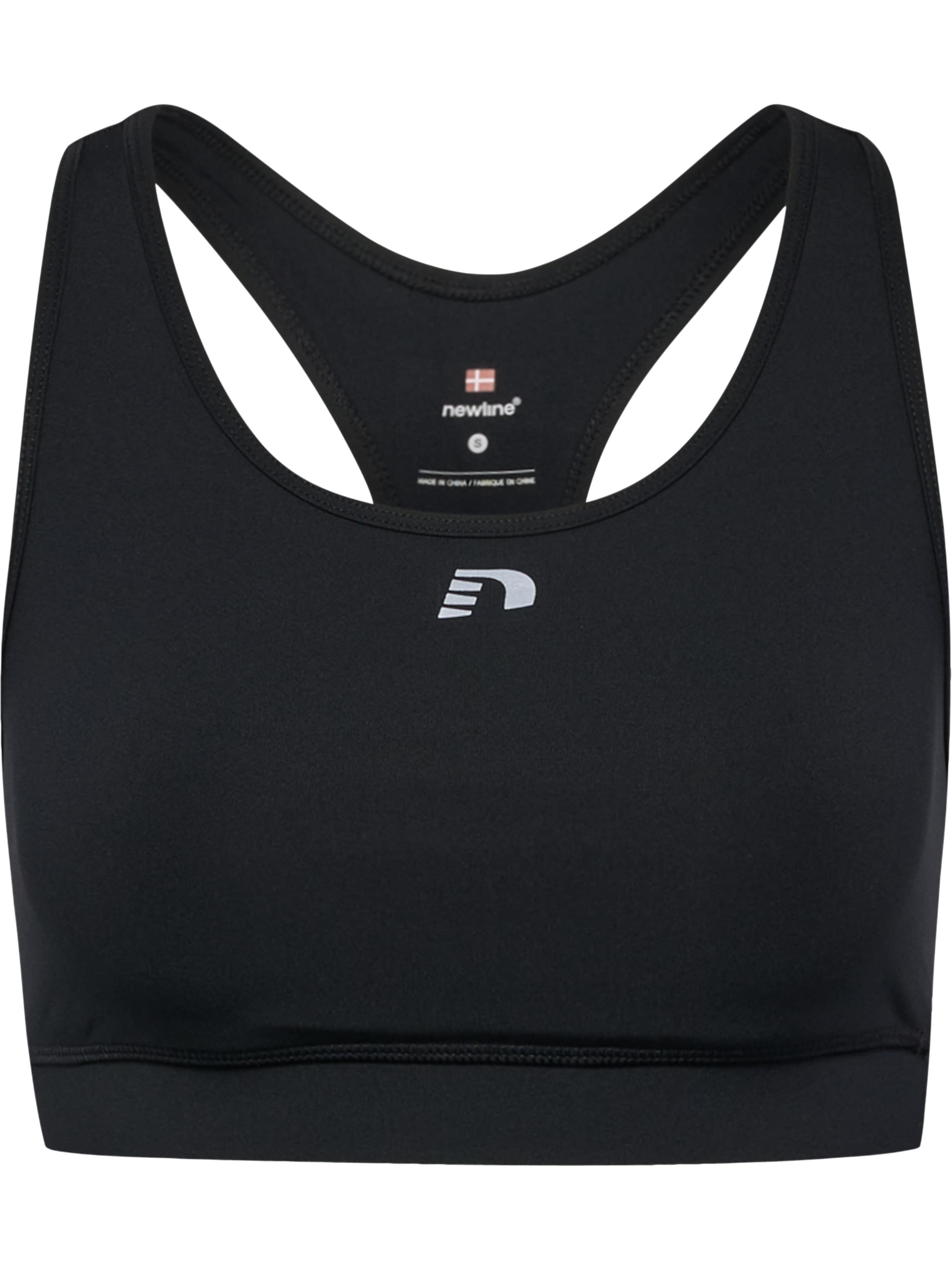 Bustier Soutien-gorge de sport Newline en noir : devant