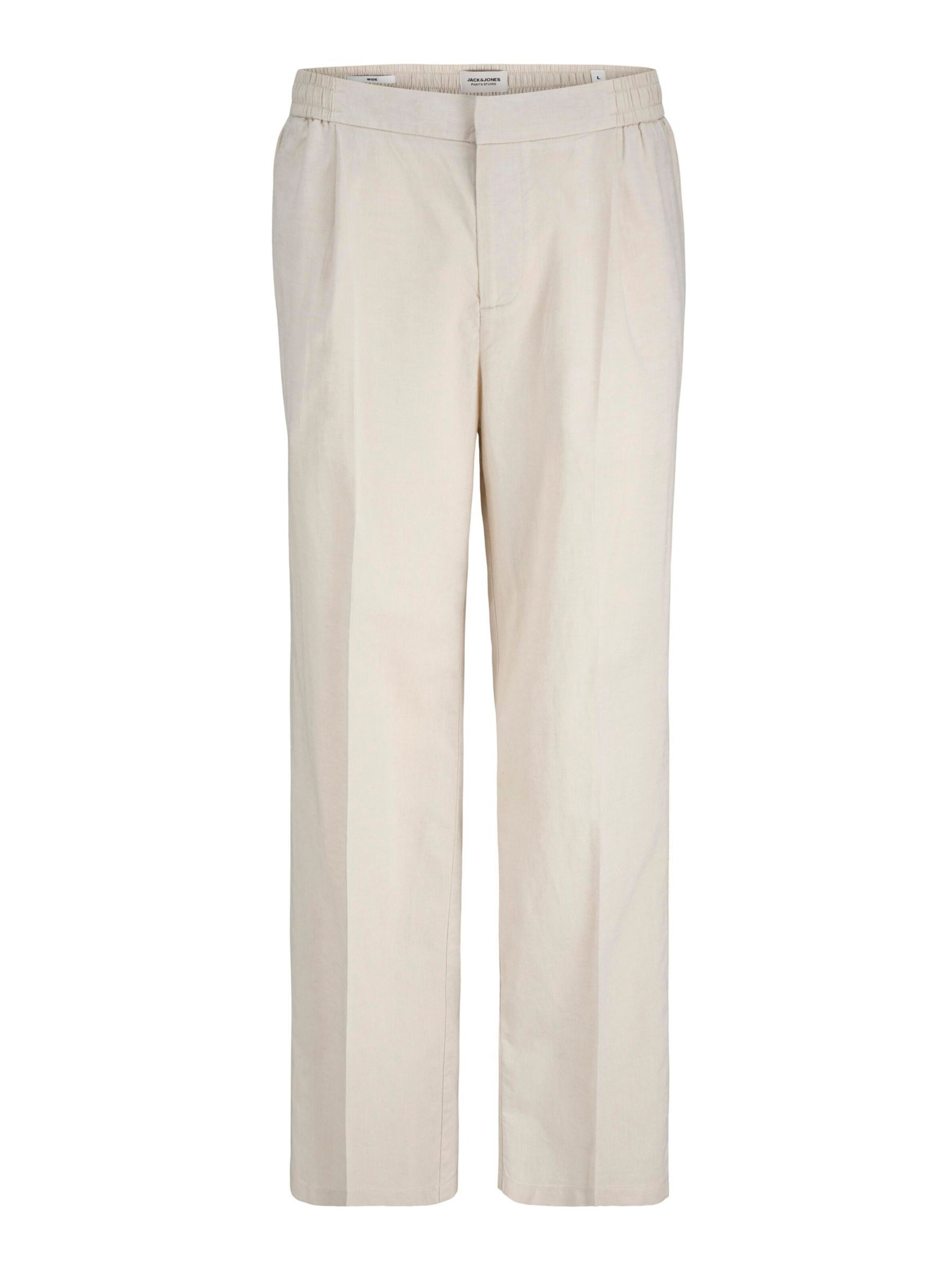 JACK & JONES Wide Leg Bukser i beige: forside