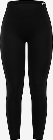 Coupe slim Leggings 'Vonda' Smilodox en noir : devant